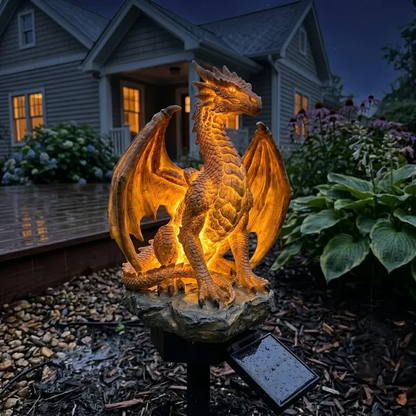 🔥Limited time 49% OFF🔥-Dragon Legacy Golden Ember Edition Solar Garden Light