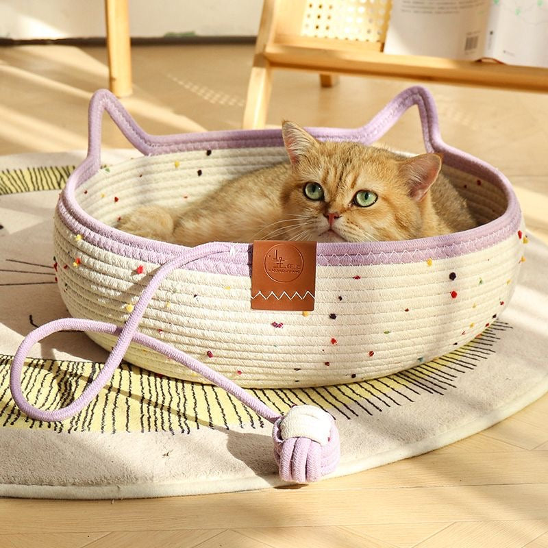 🐱Handwoven Cotton Rope Cat Bed🐱