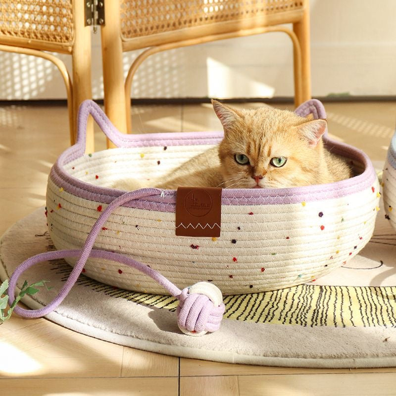 🐱Handwoven Cotton Rope Cat Bed🐱