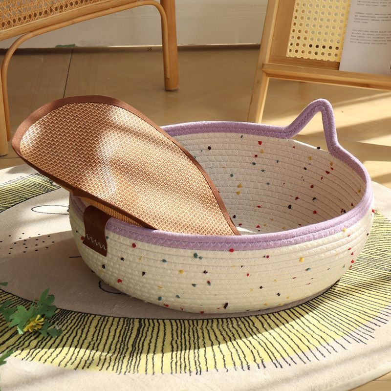 🐱Handwoven Cotton Rope Cat Bed🐱