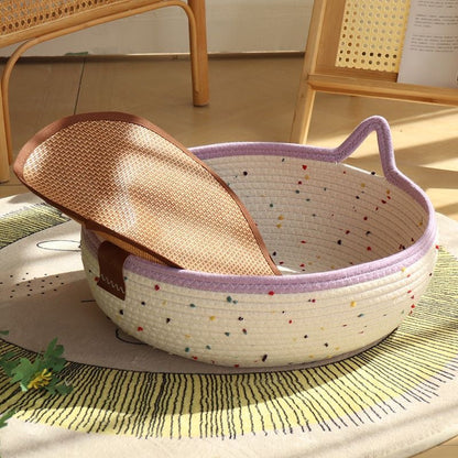 🐱Handwoven Cotton Rope Cat Bed🐱