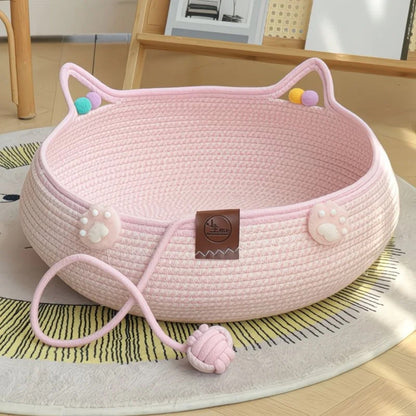 🐱Handwoven Cotton Rope Cat Bed🐱