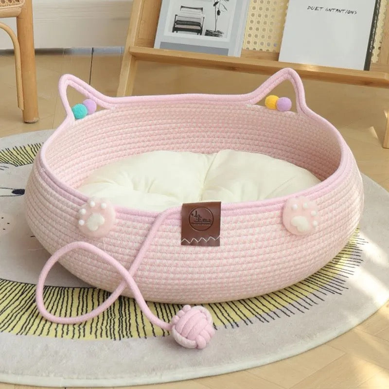 🐱Handwoven Cotton Rope Cat Bed🐱