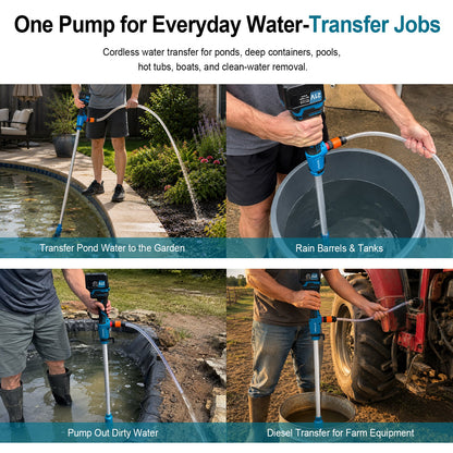 Mroace Cordless Portable Water Transfer Pump