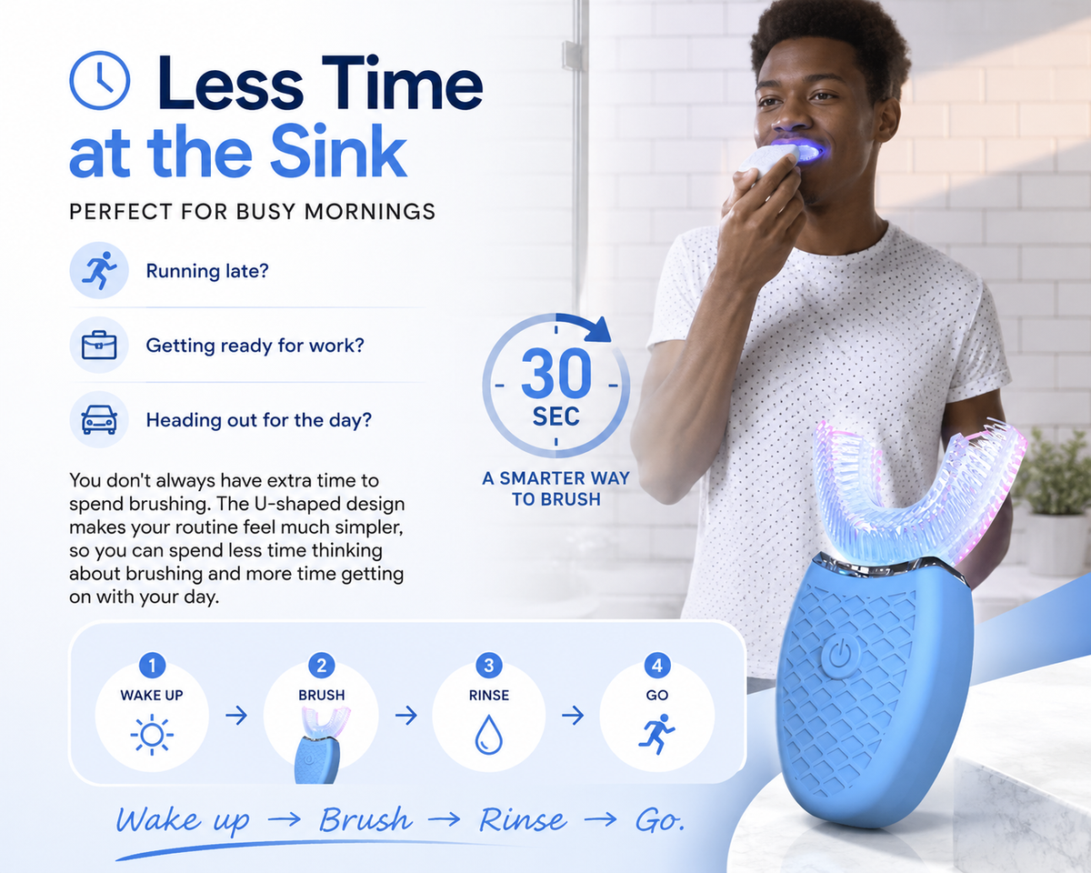 U-shaped electric soft-bristled toothbrush