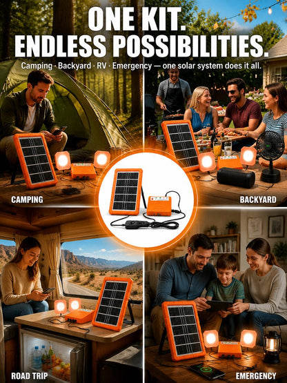 Household solar power generation kit
