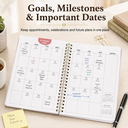 🐮 Cute Cow 5-Year Planner 2026–2030 | Monthly Organizer with Farmhouse Cover, Goal Tracking Pages & Long-Term Planning Layout ✨