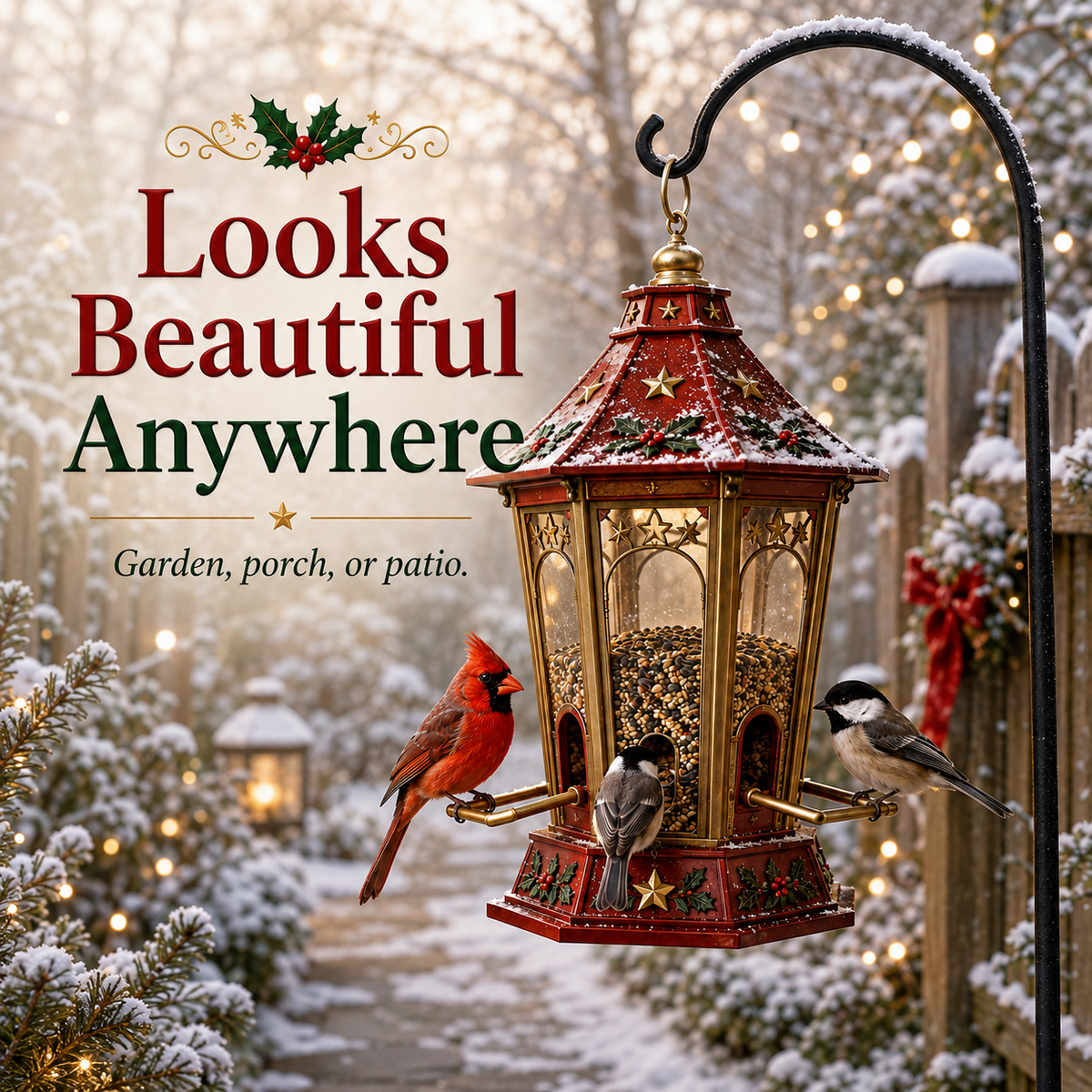 🔥Hot Sale 45% OFF🎄 Christmas Bird Feeder Collection