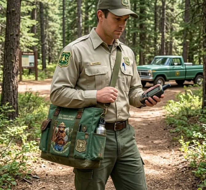 🐻🏞️USFS 120th Anniversary Edition Heavy-Duty Multifunctional Outdoor Tote Bag