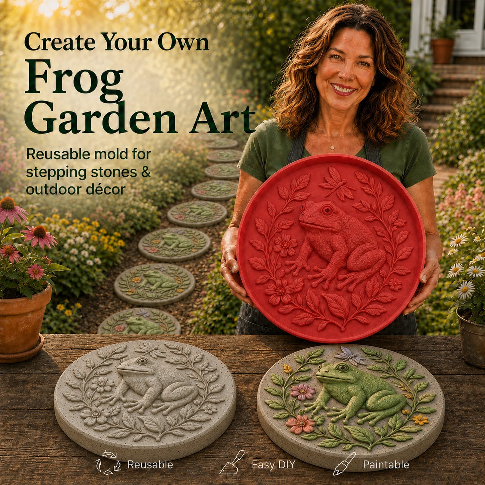 💥 LAST DAY 49% OFF - Reusable Animal-Themed Garden Art Mold – Bring Nature to Life in Your Garden (📦Buy 2 Free Shipping)