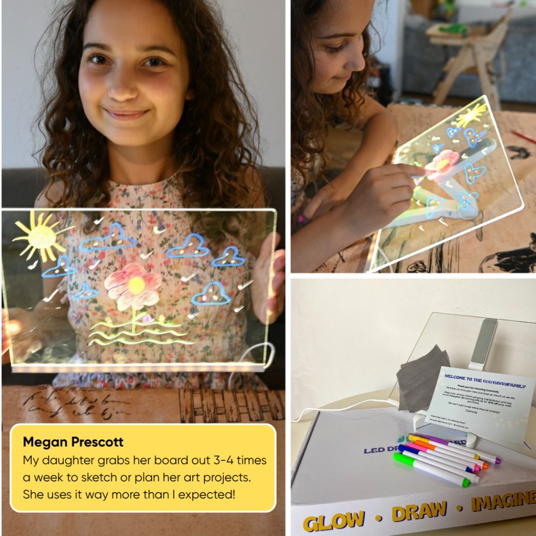 🎨 Magic LED Drawing Board – Glow, Draw & Create! ✨