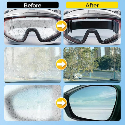 🔥HOT SALE🔥🌫️🚗 Anti-Fog Glass Coating Wiper – Easy Swipe-On Treatment for Car Windows, Mirrors & Visors