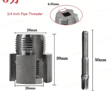 🔥Pipe Tapping and Threading Tool | Dual-Specification Compatible