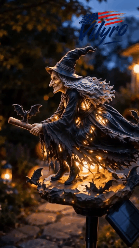 🔥Last Day 49% OFF 🧙‍♀️ Bring Halloween Magic to Your Garden with a Glowing Solar Witch