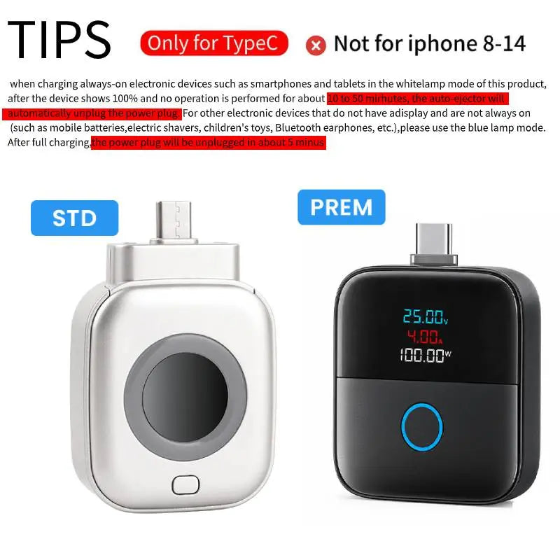 140W USB-C Auto-Disconnect Power Bank with Overcharge Protection