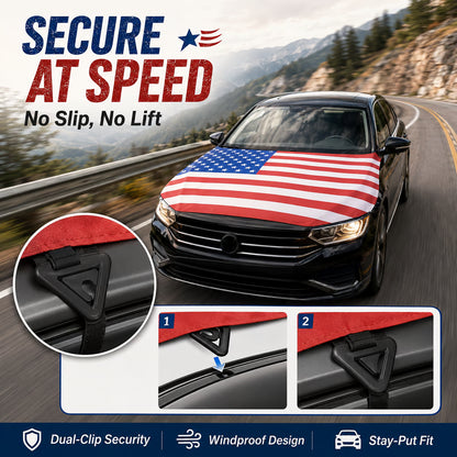 American Car Hood Flag