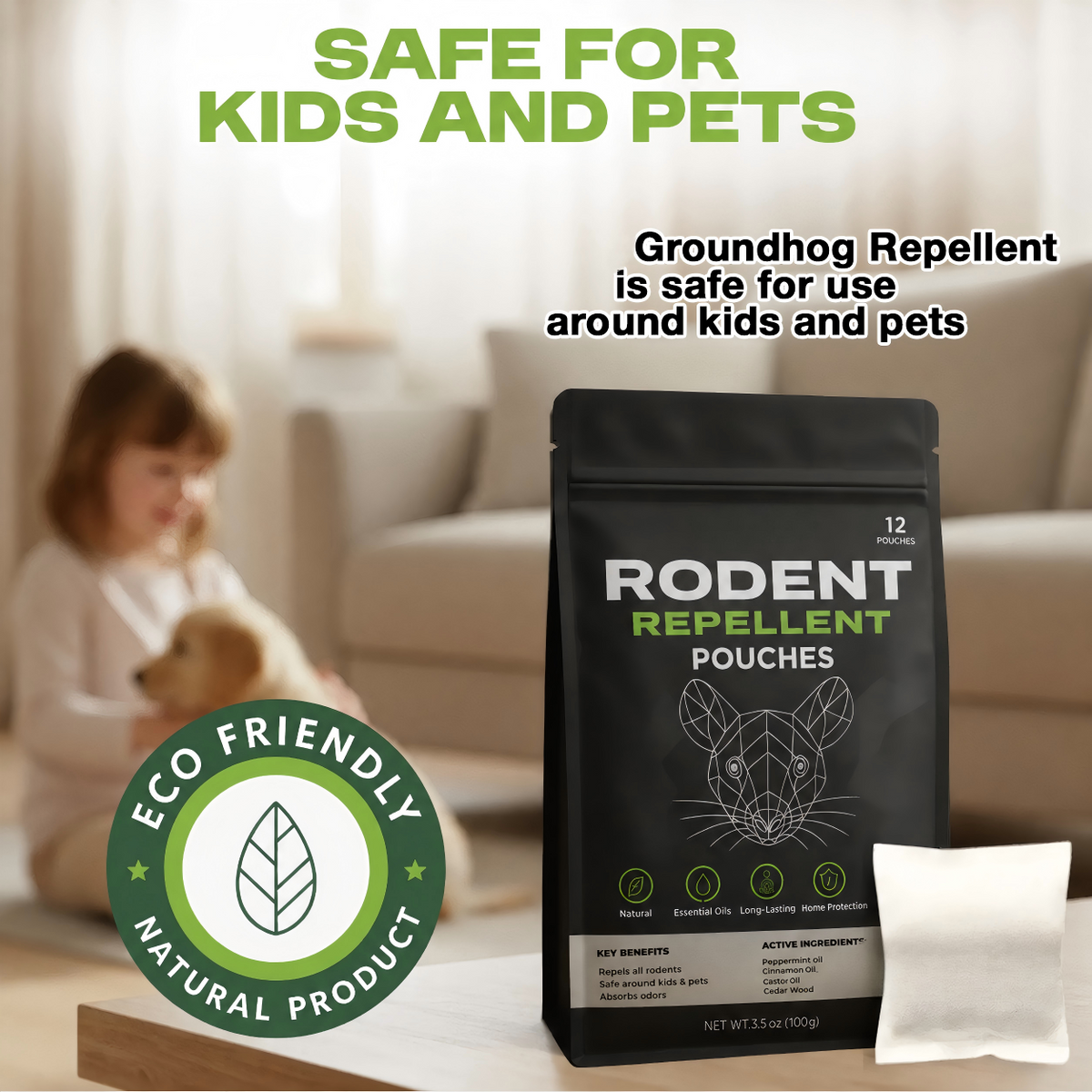 Groundhog Repellent Pouches