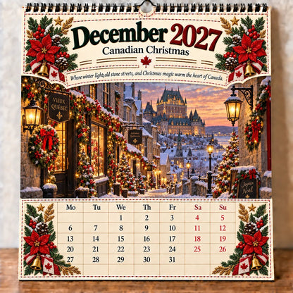 🔥LAST DAY 50% OFF -- 🇨🇦🍁 2027 Canada 160th Anniversary Wall Calendar 🍁🇨🇦