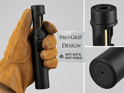 Portable Torch Lighter-🔥 1300℃ of Pure Power – Windproof, Refillable & Ready for Anything! 💨🍳🏕️