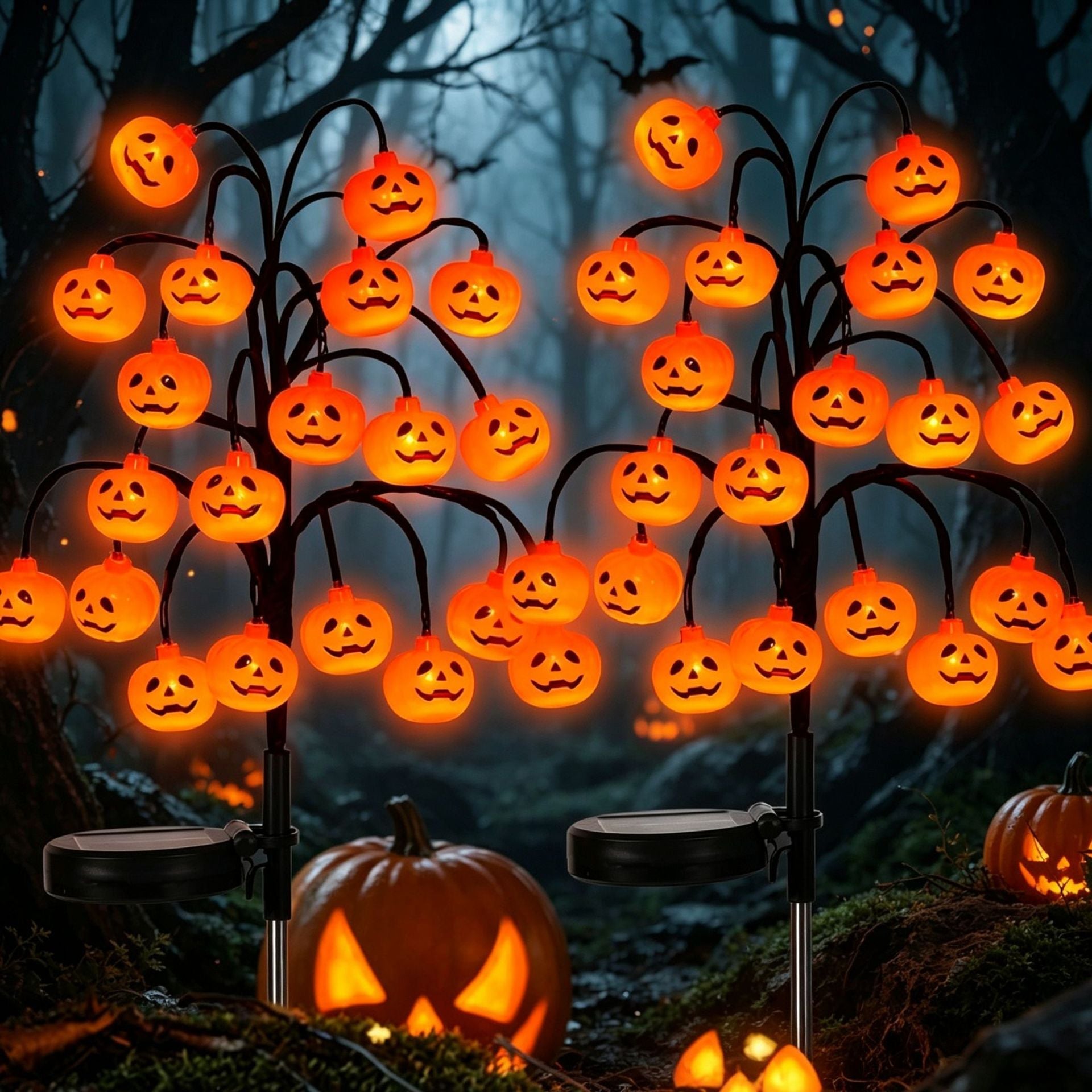 🔥🎃 Pumpkin Solar Stake Lights – Halloween Outdoor Yard Decor