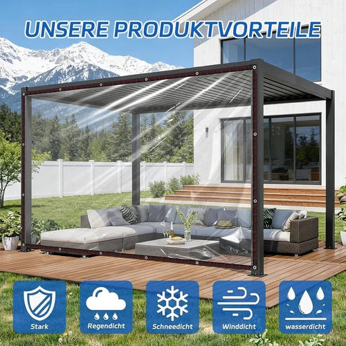 💦🌊 Heavy-Duty PVC Tarp - Weatherproof Clear Waterproof Tarp