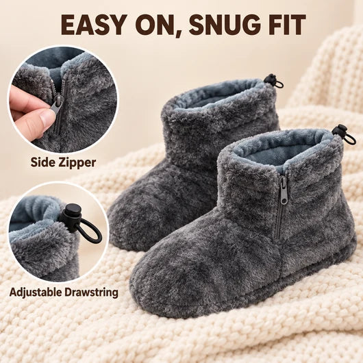 ❄️🔥 Heated Slipper Boots – Cozy Winter Foot Warmers for Home Comfort 🧦🏡