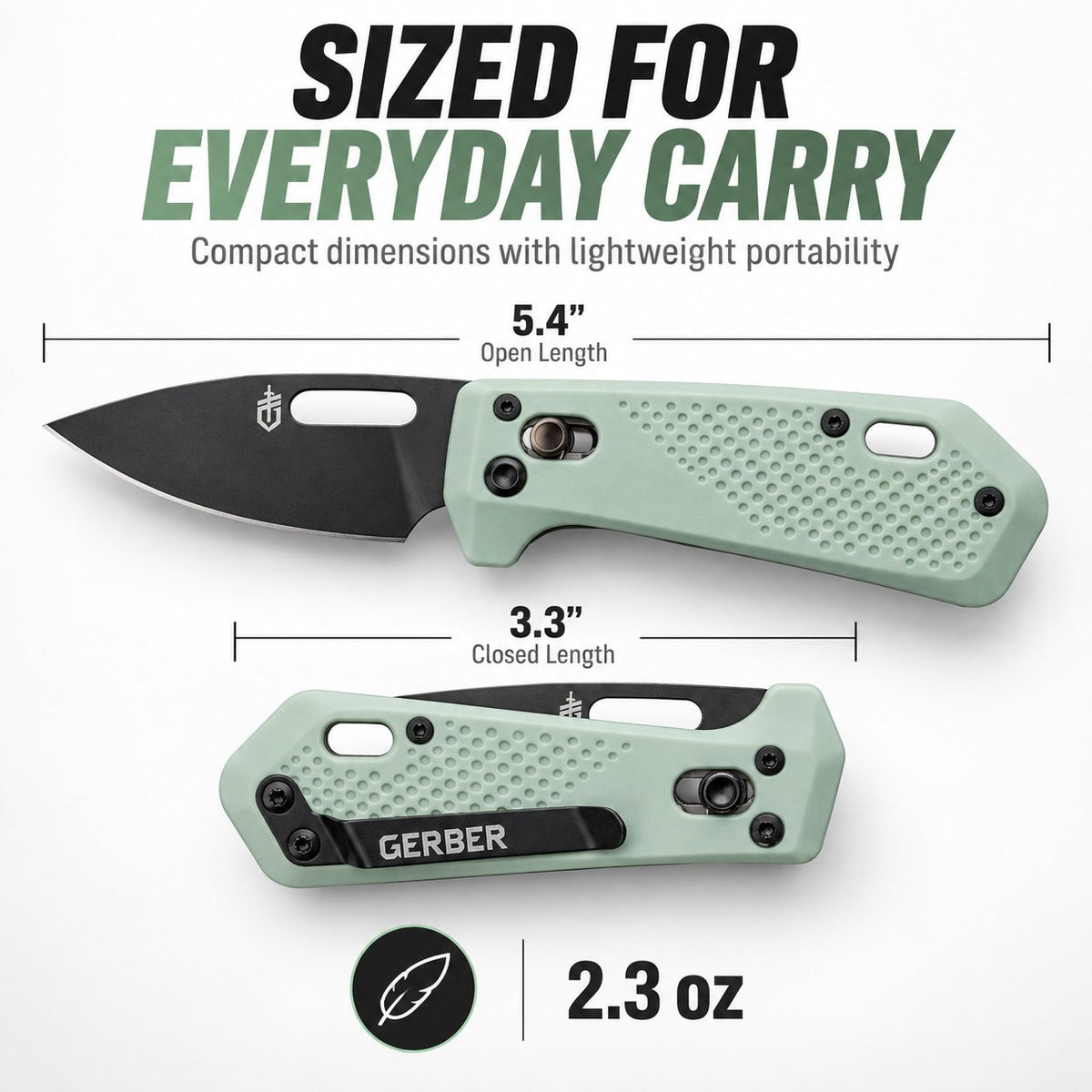 🔪Compact EDC Folding Pocket Knife – 2.5" 440A Stainless Steel Drop Point Blade, Ambidextrous Pivot Lock, Pocket Clip & Lanyard Hole