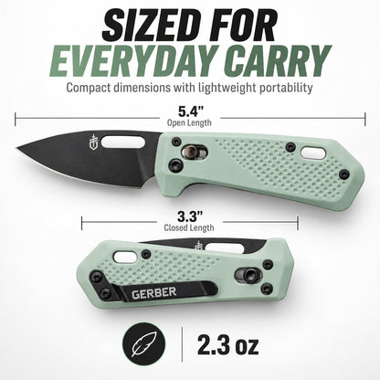 🔪Compact EDC Folding Pocket Knife – 2.5" 440A Stainless Steel Drop Point Blade, Ambidextrous Pivot Lock, Pocket Clip & Lanyard Hole