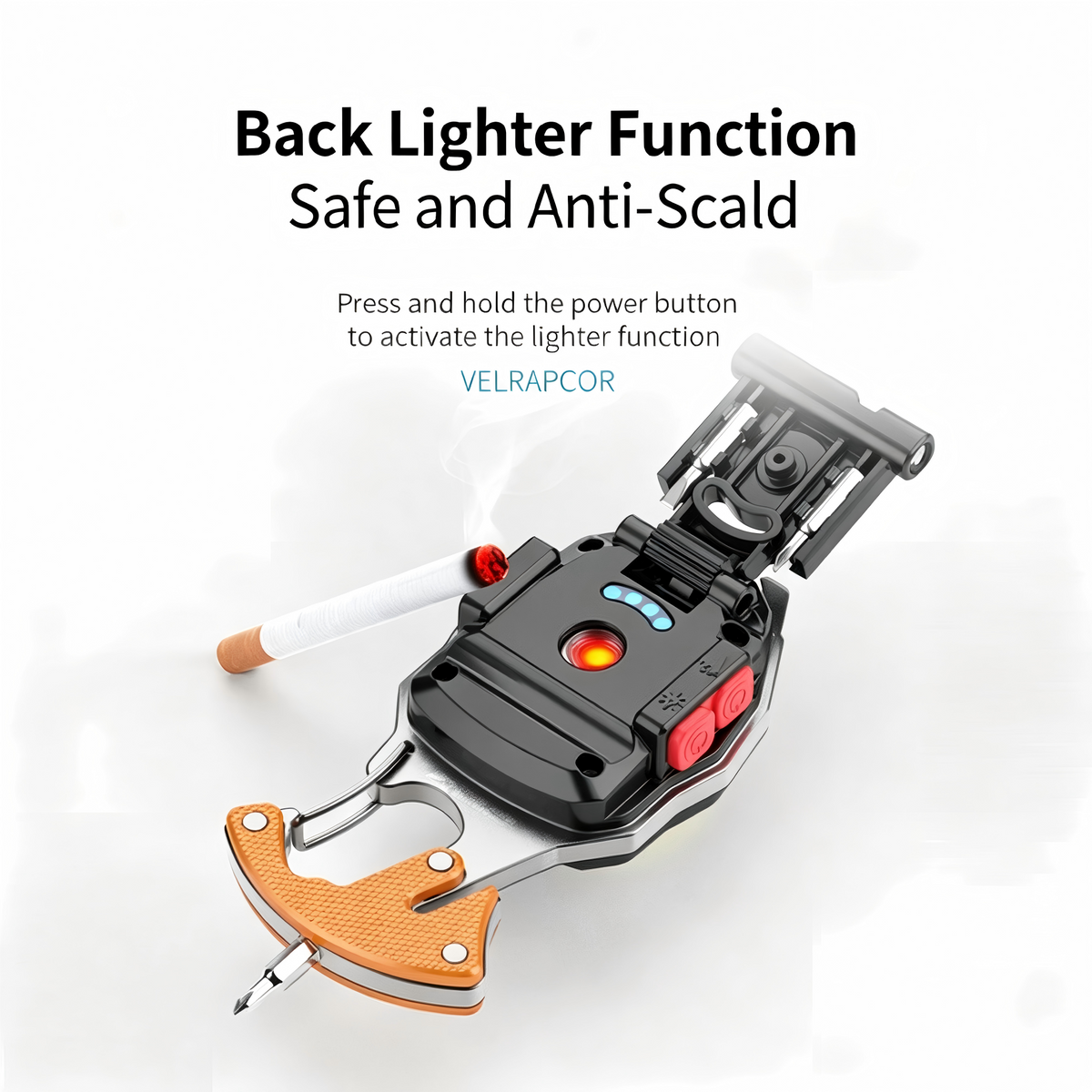 💡8‑in‑1 Multifunctional Keychain Flashlight🔦🌈
