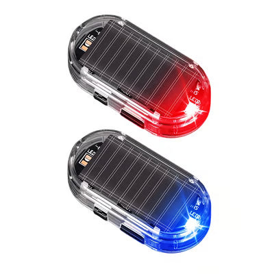 Solar Powered Motion Sensor Strobe Light & Loud Siren Alarm