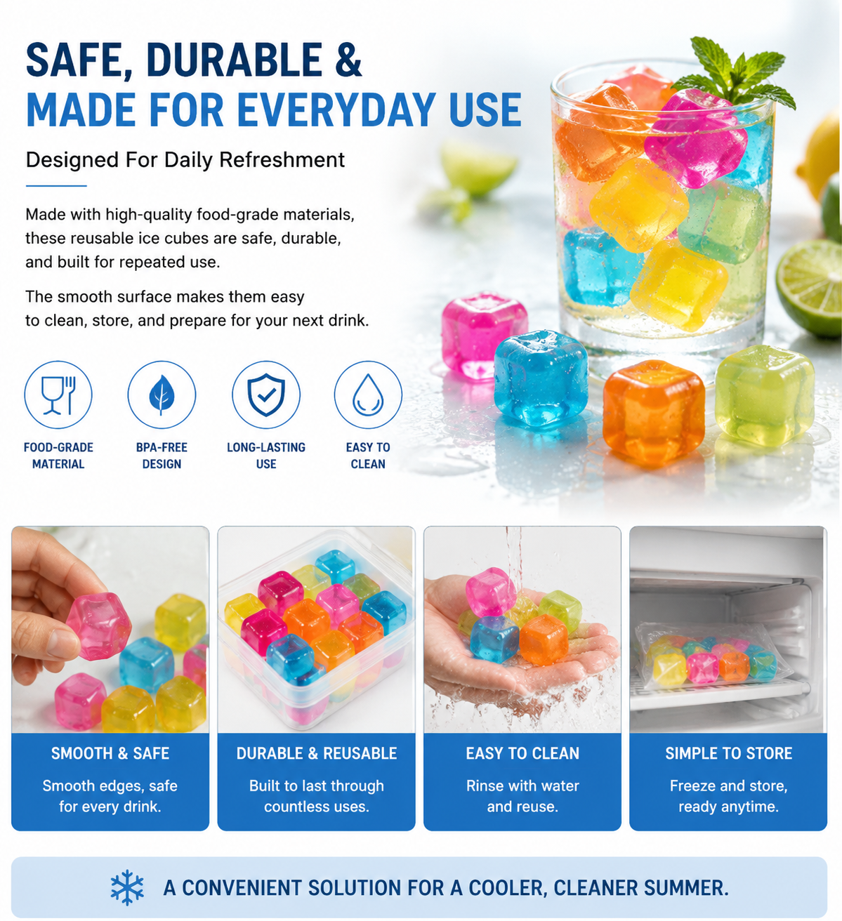 The Reusable Ice Cube Upgrade Your Drinks Need 🧊（24pics）