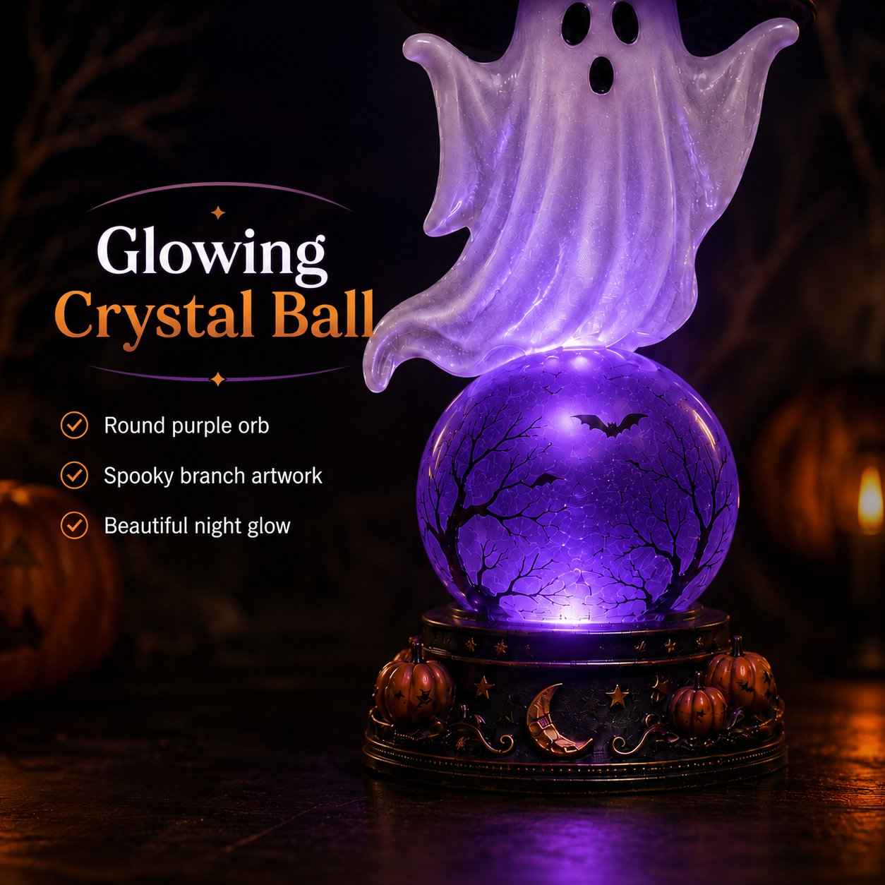 👻 Halloween Crystal Ball Lamp🔮 The Perfect Halloween Decoration🎃