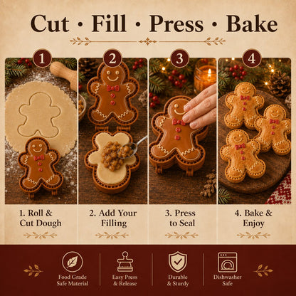 🔥Only $9.99 Last Day Promotion!✨ 🎄16-Design Christmas Mini Pie Mold Collection 🥧