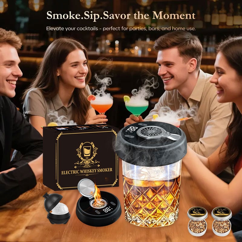 🎁Hot Sale Promotion 49% OFF🔥 Electric Whiskey Smoker Kit