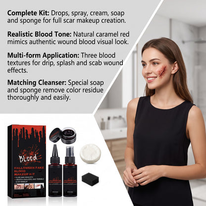 Halloween Fake Blood Makeup Kit 🩸🎃