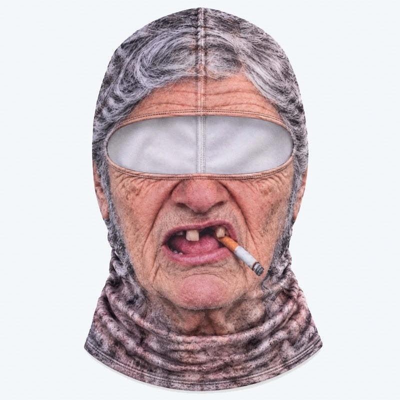 Custom Photo Funny Face Ski Lovers Gifts - Personalized Ski Mask