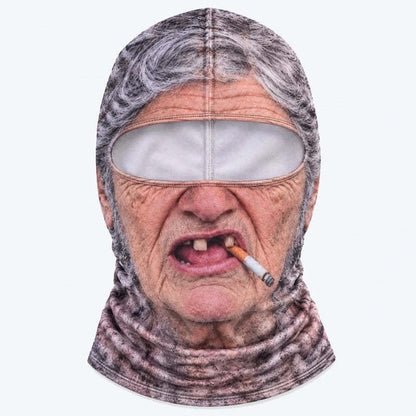 Custom Photo Funny Face Ski Lovers Gifts - Personalized Ski Mask