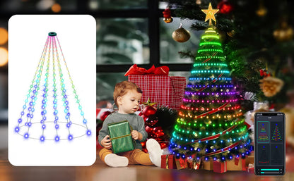Smart Color Changing Christmas Tree String Lights