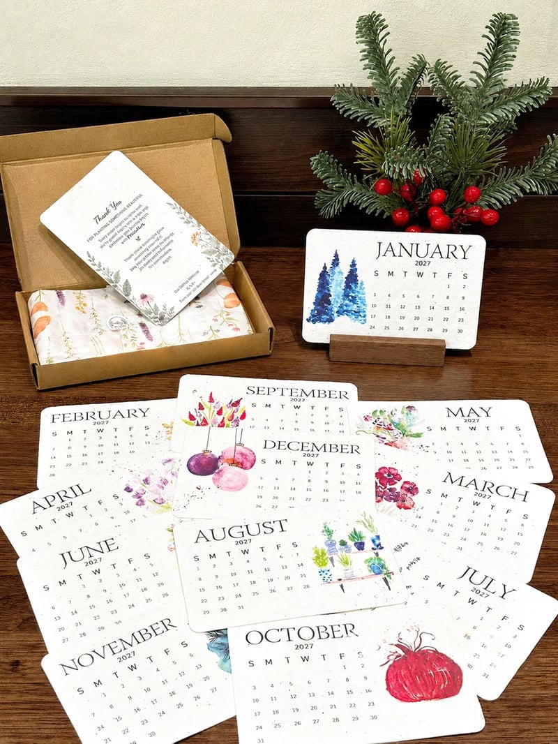 ✨🏆Early Holiday Sale 49% OFF🌱Eco-Friendly Plantable “Timeless” Seed Calendar 2027