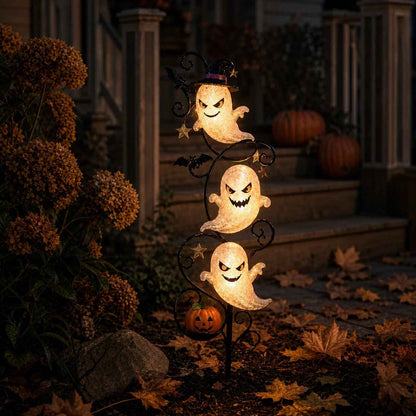 👻 Solar Halloween Little Ghost Garden Stake Light