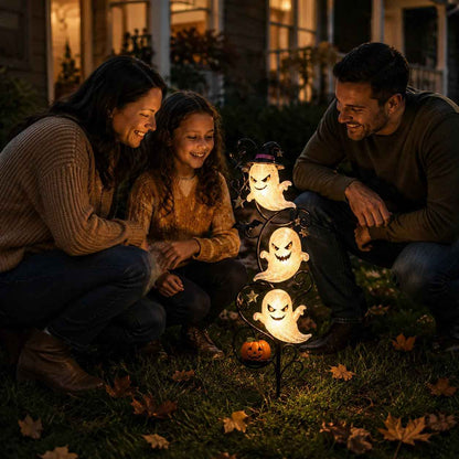 👻 Solar Halloween Little Ghost Garden Stake Light