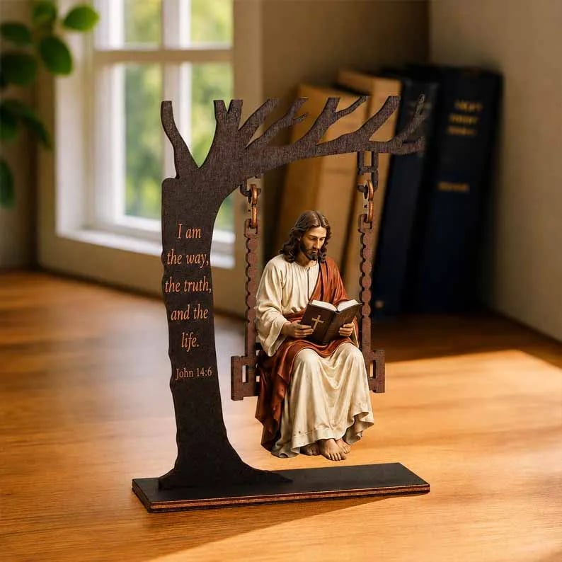 🔥Last Day 50% OFF - ✝️📚Christian Jesus Swing Ornament