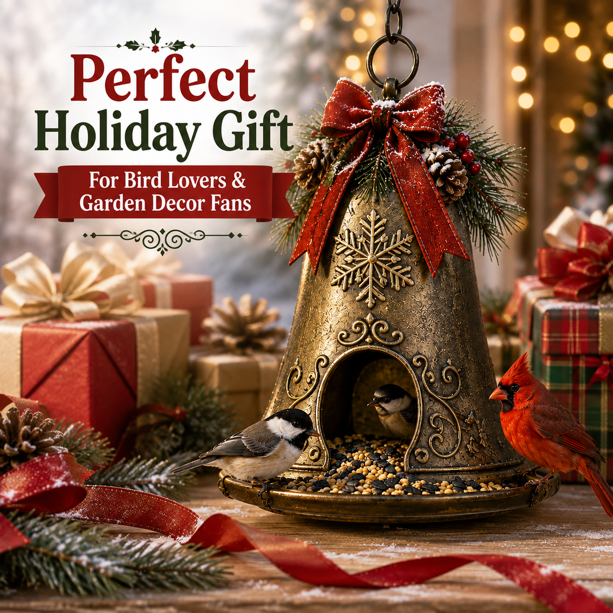 🔥Hot Sale 45% OFF🎄 Christmas Bird Feeder Collection