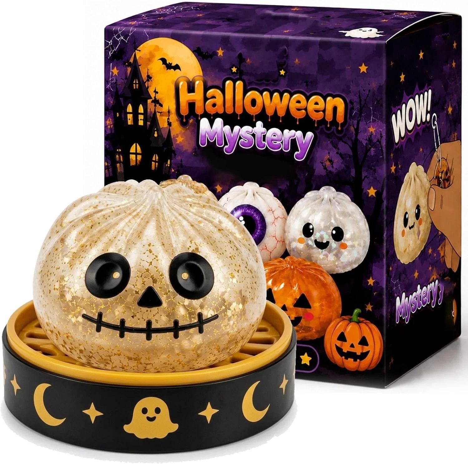 🔥LAST DAY 50% OFF - 🎃Cute Halloween Scary Ghost Maruko Squeeze Toy Set