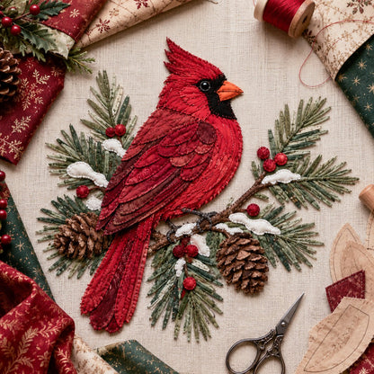 🔥LAST DAY 50% OFF - 🎅Christmas Patchwork Fabric DIY Decor Kit – Stunning Results, Zero Experience Needed