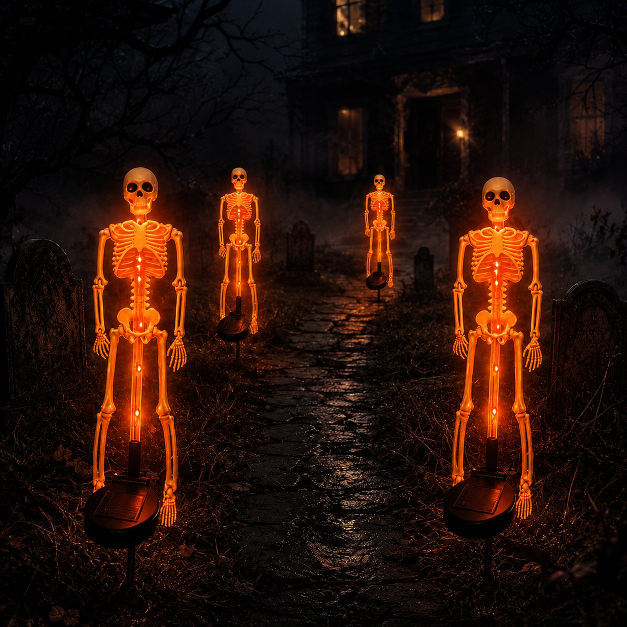 💀 Last Day 50% OFF – Solar Skull Garden Lights with Eerie Color-Changing Glow 🎃