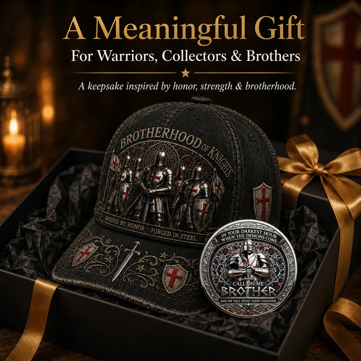 ⚔️ 2026 Architecturm®Brotherhood Of Knights Honor Cap 🎁 Free Honor Coin With Every Cap Purchase
