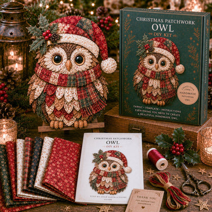 🔥LAST DAY 50% OFF - 🎅Christmas Patchwork Fabric DIY Decor Kit – Stunning Results, Zero Experience Needed