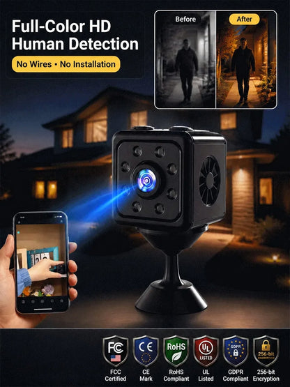 No Wi-Fi & No Wiring Needed — Lifetime Free Self-Networked Smart Camera!