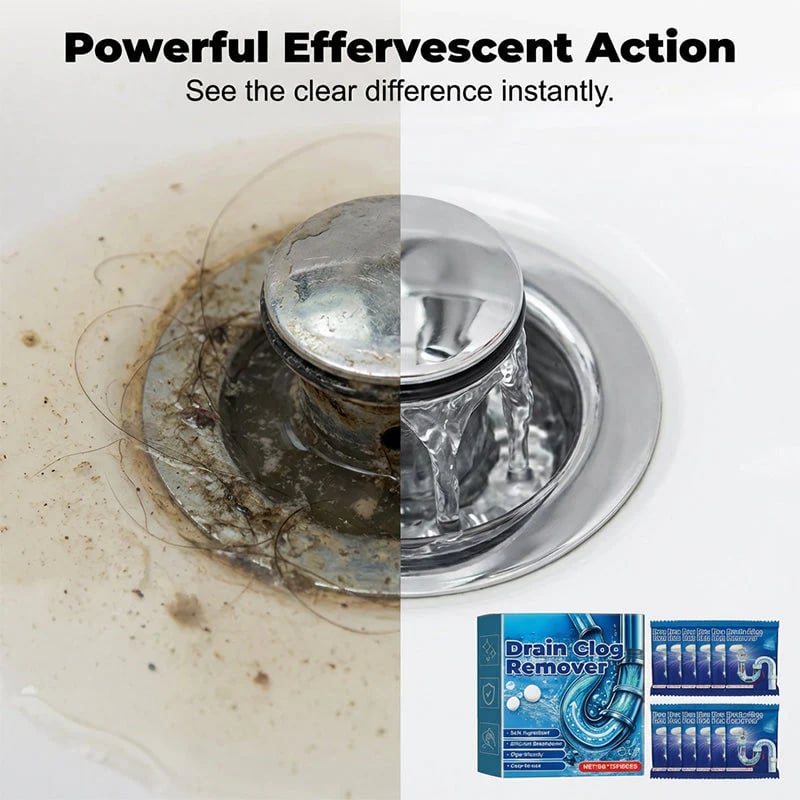 📢📢BUY 2 GET 3 FREE⏰Effervescent Drain Clog Remover Tablets🫧🧼
